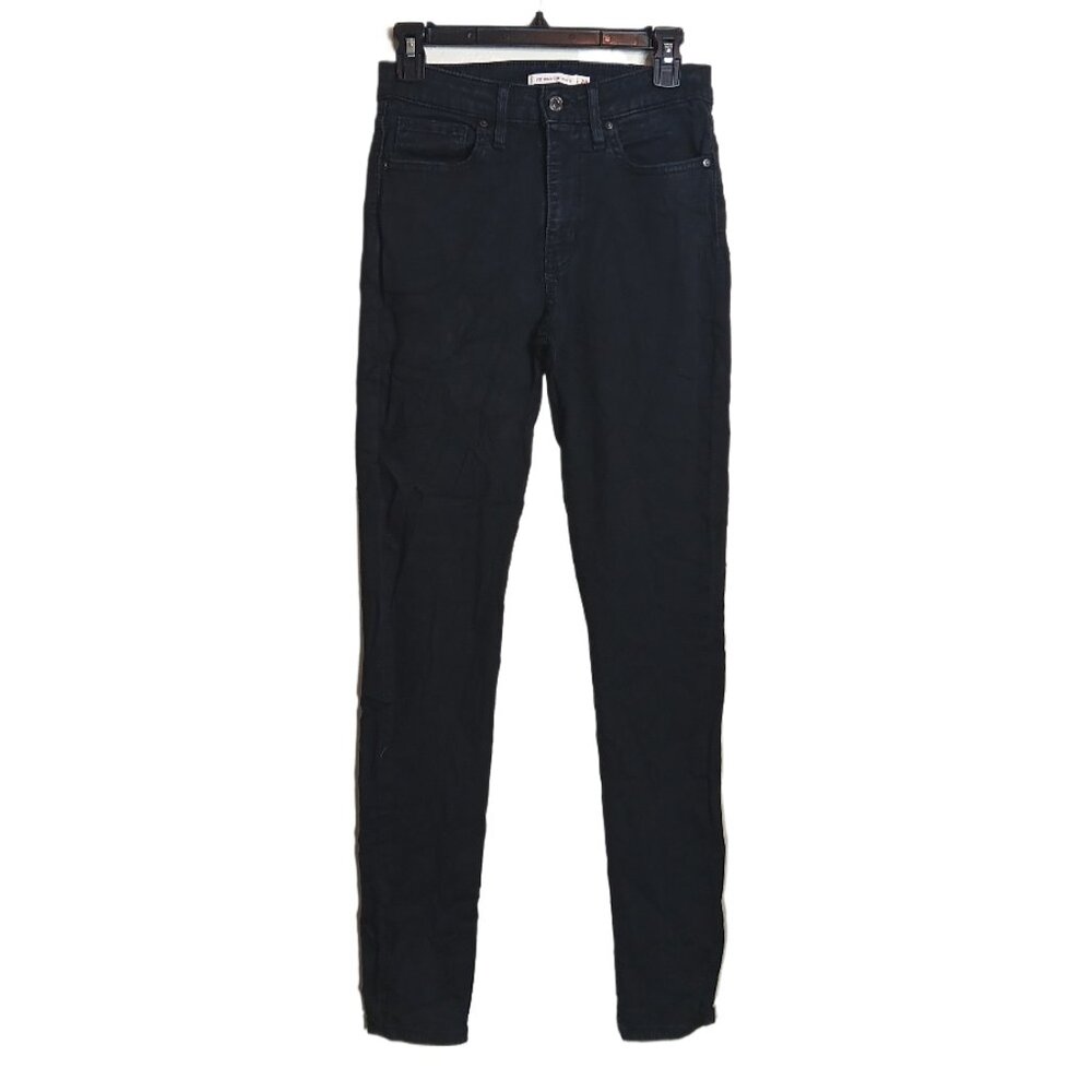 Levi’s 721 Skinny Jeans Womens 28 Black High Rise 90s Y2K Stretch Denim